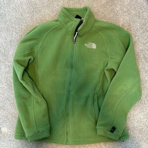 Green The North Face fleece
